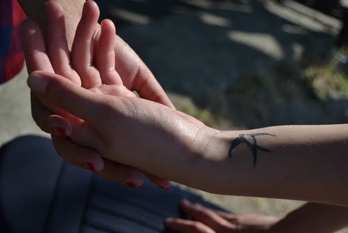 Holding Wrist