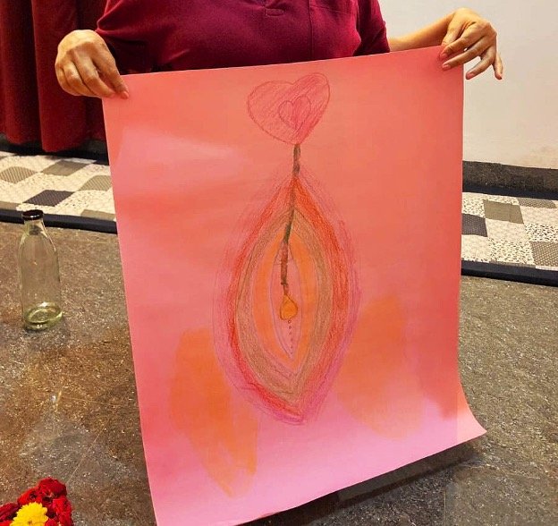 Vulva Art workshop in Sangam Couples Retreat, 2026